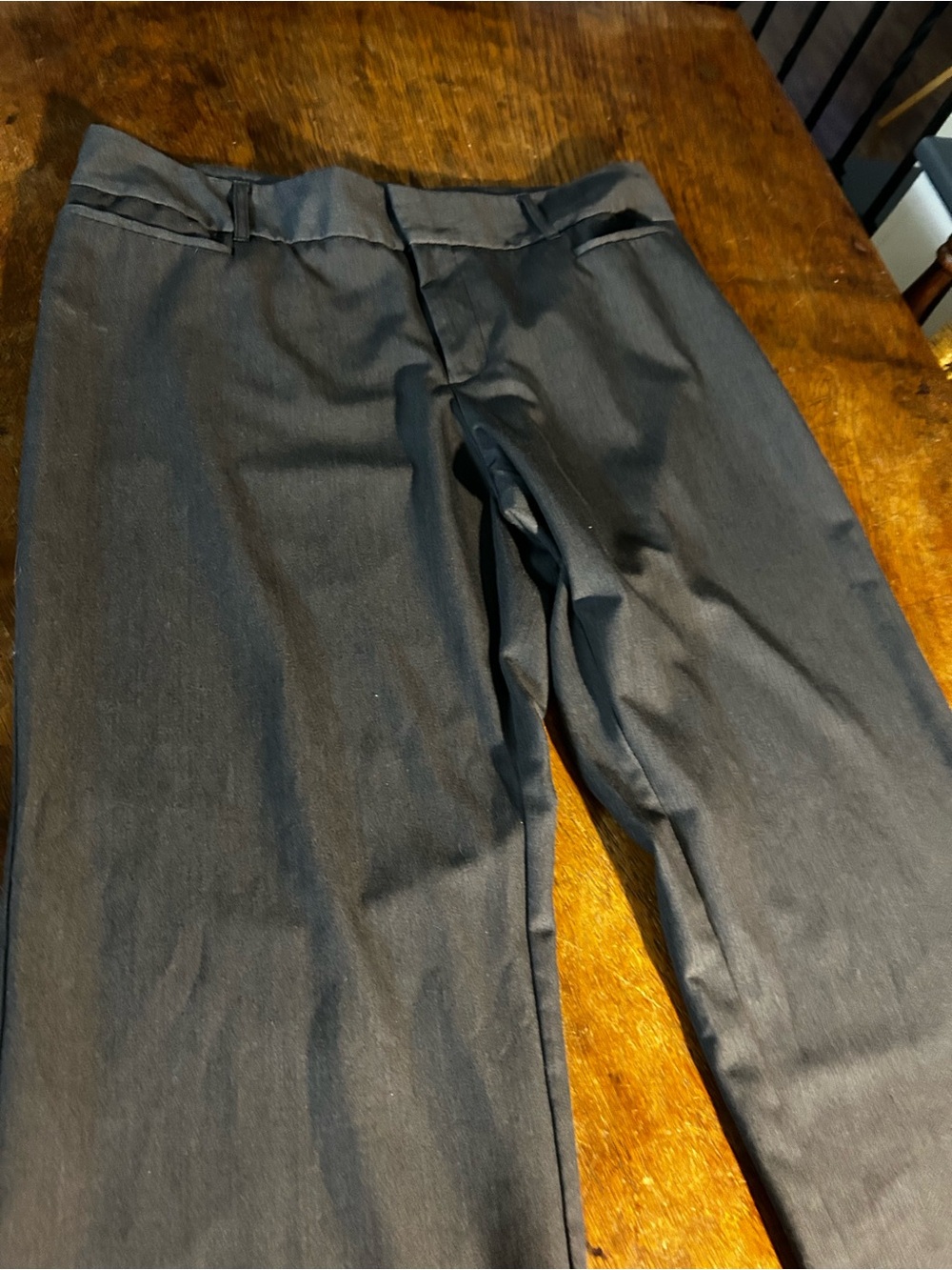 Daisy Fuentes Charcoal Gray Wide-Leg Pants Size 14